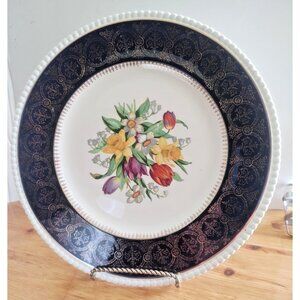 Vintage Simpsons Potters LTD Solian Ware England Dinner Plate 10 3/4" Floral